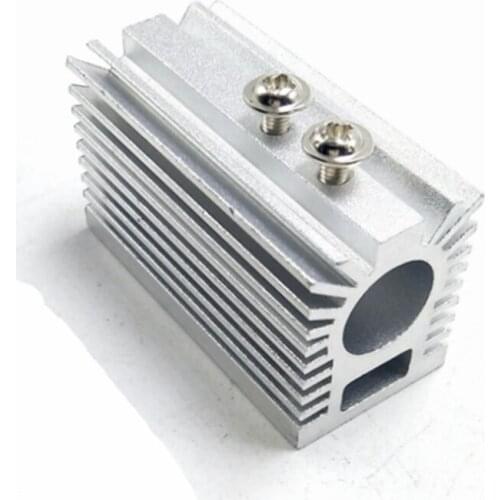 22x27x46mm Silver Heatsink Holder Heat Sink for 12mm Blue/Green/Red/IR Laser Modules
