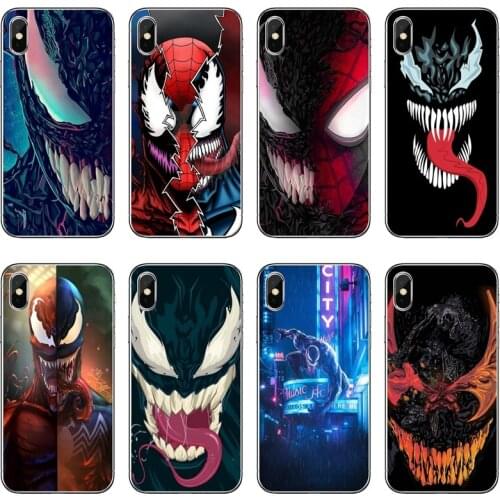 For-CarnageS-Anime Red VVenoms-Cartoon Phone Case For iPhone 12 11 Pro Max Mini XS Max XR X 8 7 Plus 6 6S Plus 5 5S SE 2020