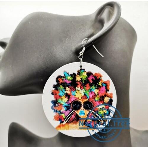 My Soul wooden earrings