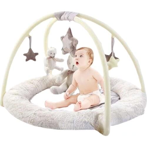 Music Bear Baby Game Blanket 0-2 Year Old Baby Fabric Fitness Rack Creepy Game Pad Puzzle Toys Playmat Baby Protective Floor Mat