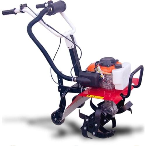 Diesel Tillage Machine Electric Start Type Micro Rotary Tiller 4-stroke Gasoline Engine Agricultural Weeding Machine