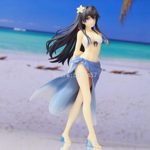 20cm My Teen Romantic Comedy SNAFU Anime Figure Yukinoshita Yukino Action Figure Yui Yuigahama Swimsuit Figurine Model Doll Toys