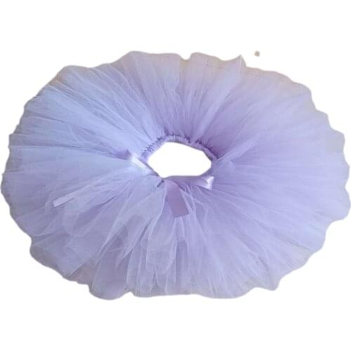 Cute Fluffy Baby Girls First Birthday Costume Handmade Tutu Skirt Lilac Novelty Party decorations kids girl Dance Ballet Skirt