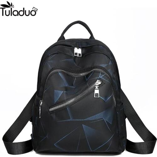 Fashion Multifunction Backpack Women Oxford Backpack Female Anti Theft Backpack Casual Leisure School Bag For Teenager Girls