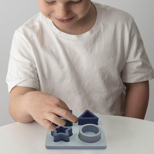 Soft Puzzles Toys Teethers Shapes Early Education Small Size Easy Grasp