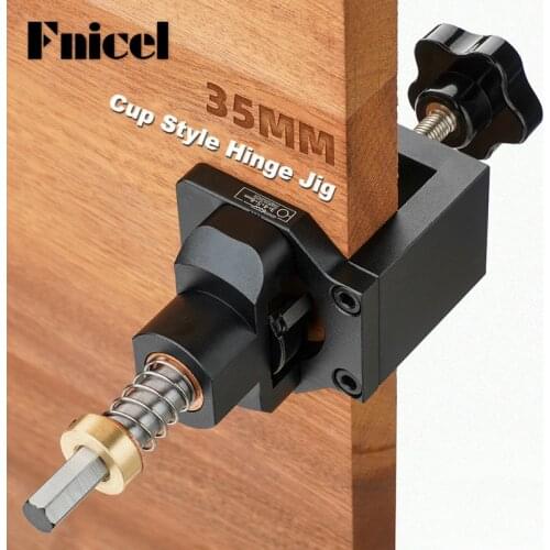 35MM Cup Style Hinge Boring Jig Drill Guide Set Door Hole Template Woodworking Tools DIY