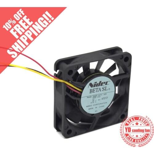 NEW NIDEC D06R-24TH 6015 24V 0.12A 6CM 3PIN Frequency converter cooling fan