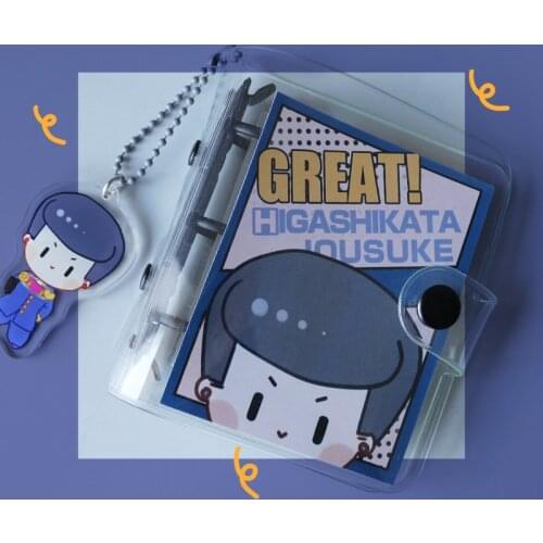 Original Game JoJos Bizarre Adventure Anime Giorno Giovanna Loose-leaf Flash Cartoon Mini Notebook Xmas Birthday Gifts New