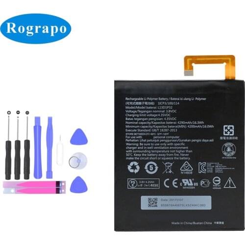 Original 4290mAh L13D1P32 Replacement Battery For Lenovo Lepad A8-50 A5500 Tab S8-50 Tab 3 8 inch TB3-850F TB3-850M Mobile Phone