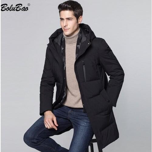 BOLUBAO Winter Men Fashion Parkas Coats Brand Mens Thick Fleece Warm Cotton Clothes Outdoor Hooded Parka Overcoat Male