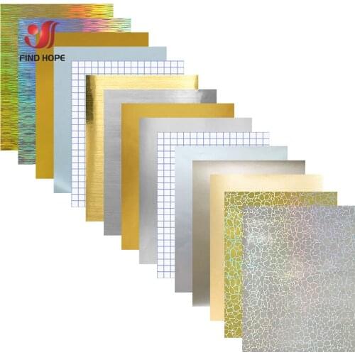 Permanent Adhesive Vinyl Bundle 12"x10" for Making Pattern Xmas Cards Festival Home Decor Adhesive Vinyl 15 Sheet for Cricut DIY