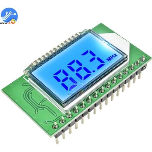 PLL LCD 87-108MHZ Digital FM Radio Transmitter/Receiver Module Wireless Microphone Stereo Board Digital Noise Reduction