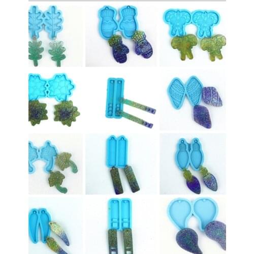 Earrings Epoxy Resin Mold Eardrop Dangler Pendant Silicone Mould DIY Crafts Jewelry Casting Tool