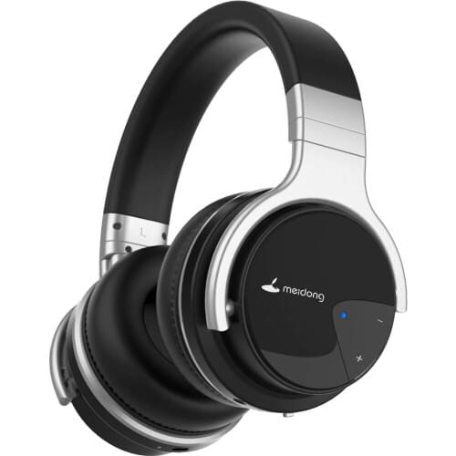 Meidong E7B[Upgraded] ANC Active Noise Cancelling Headphones Wireless Bluetooth Headphones earphone with Microphone for phone