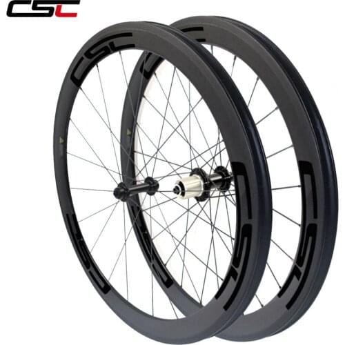 CSC R13 hub 700C 50mm Depth 23mm wide carbon road bicycle wheels clincher SAT No outer holes Tubeless ready sapim cx ray spokes