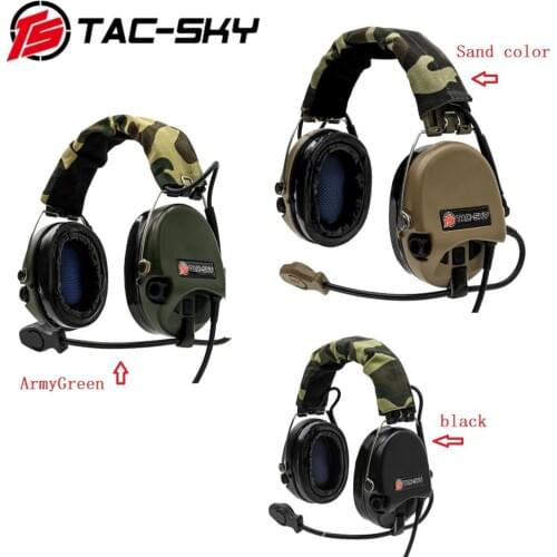 TAC-SKY SORDIN Headphones Silicone Earmuffs Noise Reduction Military Tactical Sordin Hunting Sport Shooting Tactical Headphones