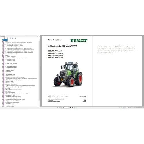 FENDT TRACTOR 20.2 PDF Diagrams, Operator & Workshop Manuals French_FR DVD
