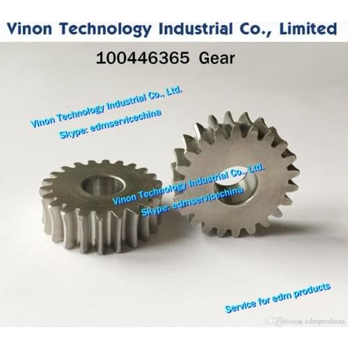 1pc) 100446365 edm Gear for wire disposal lower for Robofil 190,290,300 Charmilles edm parts Crimp gear wheel 446.365, 24.54.01