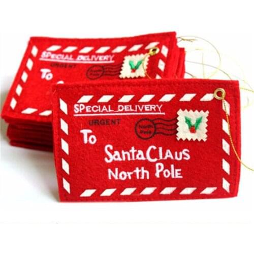 1pcs New Year Decoration 2019 Santa Claus Christmas Envelope Pendant Tree Accessories Navidad Christmas Decorations for Home