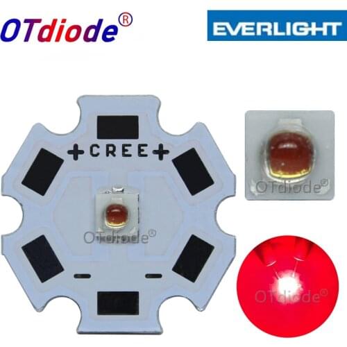 10-100PCS 3W Deep Red 3535 660nm Everlight SMD Plant Grow LED Light Led Emitter For Indoor Garden Plant Grow Aquarium Spotlight