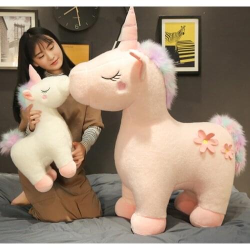 100cm dream unicorn plush toy cute rainbow unicorn soft pillow stuffed sleeping unicorn toys baby kids doll sweet gift for kids