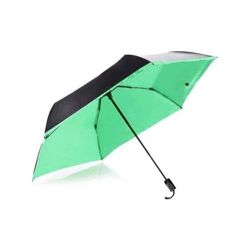 2pcs/lot)Aviation carbon fiberglass umbrella three fold superlight 5 times colour coating anti-uv parasol of Rain gear
