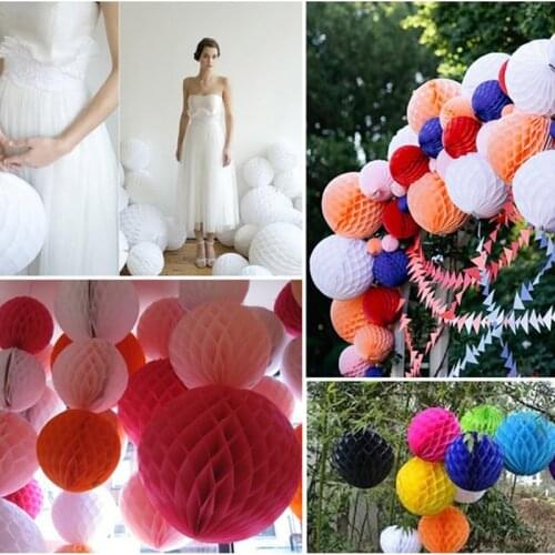 50pcs 8 inches wholesale Home Garden Honeycomb Decoration Honeycomb Balls Lanterns Birthday Wedding Kids Party Accessory