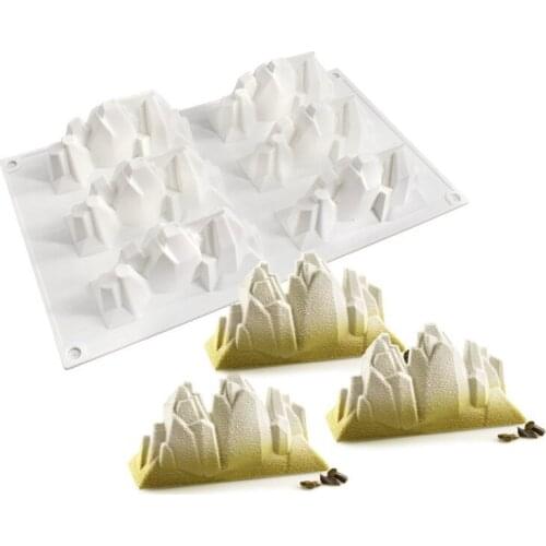 6 even small mountain mousse mold DIY baking mold French cake mold silicone mold jelly mold aromatherapy mold