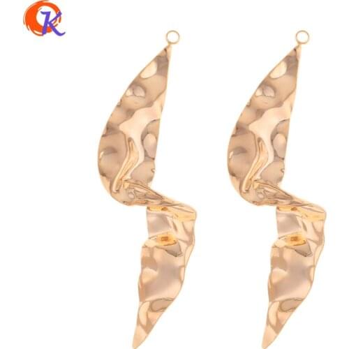 Cordial Design 30Pcs 22*61MM Jewelry Accessories/DIY Making/Irregular Shape/Genuine Gold Plating/Hand Made/Earrngs Findings