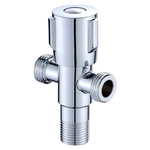 Shower Faucet Diverter 3 Way Shower Arm Diverter 2 Functions Faucet Valve for Shower Mixer 304 Stainless Steel Body Chrome Plat