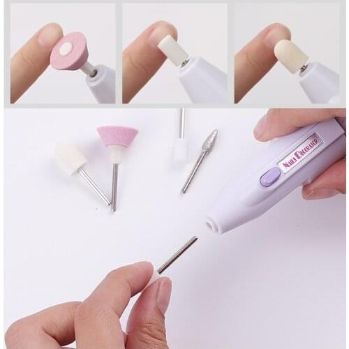 Mill Cutter Nail Art Sanding File Gel Polish Remover Portable Electric Nail Drill Machine Polish File Drills Bit Pen Manicure