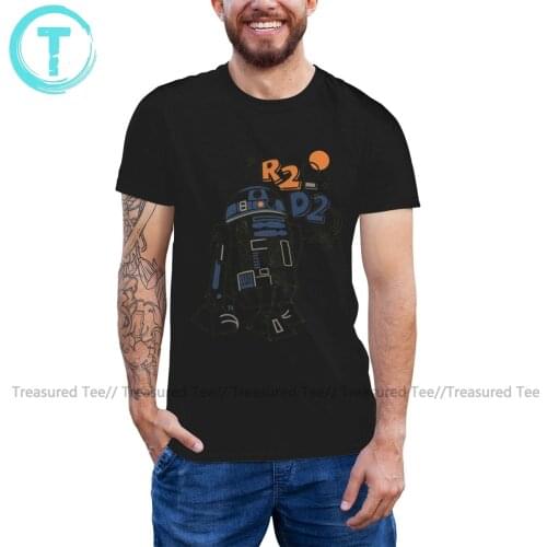 R2d2 T Shirt R2 D2 Doodle T-Shirt 100 Cotton Funny Tee Shirt Plus Size Male Short Sleeve Printed Tshirt
