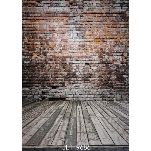 Brick Wall Photography Backdrops Shabby Wooden Floor 3D Vinyl Cloth Photography Accessories Backgrounds for Photo Studio