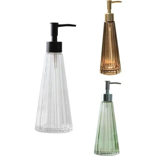 Creative Glass Emulsion Bottle Press Empty Bottles Soap Shampoo Bottle Hand Soap Dispenser Pump Bottle