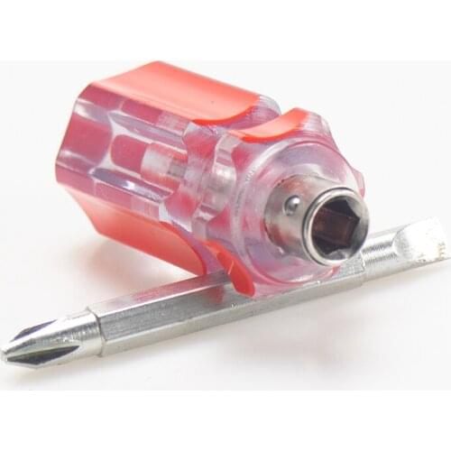 Mini screwdriver Kit Small Portable Radish Head Screw Driver Transparent Handle Repair Hand Tools Precision Car Repair