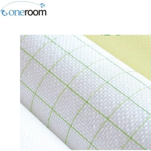 Oneroom Top Quality 14CT 14ST Cotton Pre-grid Grided Cross Stitch Canvas Fabric, Color Lined Grid Embroidery Canvas jcs