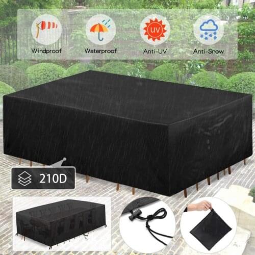 Patio Furniture Cover Outdoor Sectional Furniture Set Covers Table Chair Sofa Covers Waterproof Snow Dust Wind Proof