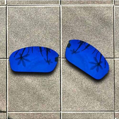 Deep Blue Polarized Sunglasses Replacement Lens for-Oakley Half Wire 2.0 Frame 100% UV Protection Good Fitness