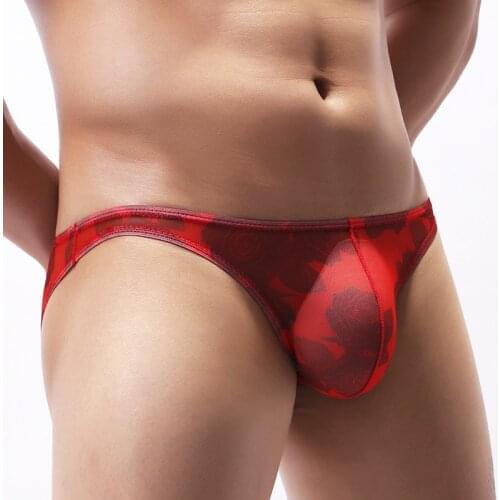 New Mens Panties Jockstrap Thong Man G String Underwear Print Small Briefs Boys Bikini Gay Sexy Lingerie Color Ink Personality