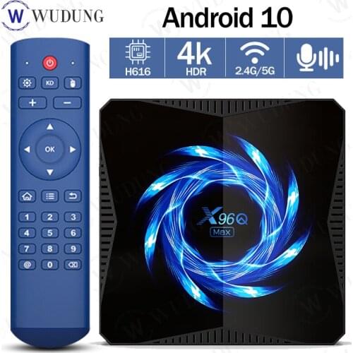 X96Q MAX Android 10.0 Allwinner H616 Quad Core Smart TV Fast BOX 4G 32GB 4G 64G 2.4G/5.0 WiFi BT5.0 Set Top BOX No App Included