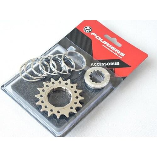 FOURIERS Bicycle Freewheel Bike Single Speed Freewheel Sprocket Gear Cold Forged Cr-mo Heat Treated Steel 12/15/16/17/18/19/20T