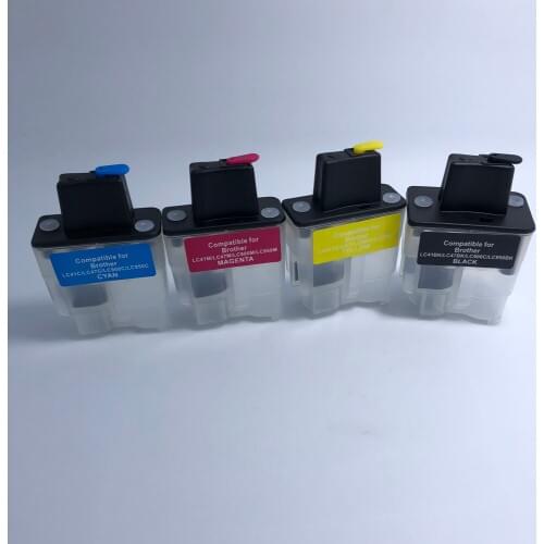 YOTAT Refillable ink cartridge LC41 LC47 LC900 LC950 for Brother FAX-1835C 1840C 1940CN 2440C DCP-110C DCP-310CN printer