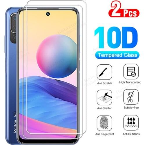 2pcs For Redmi Note 10 Tempered Glass For Redmi Note 10 Pro max Glass Screen Protector Global Version film For Redmi Note 10 5G