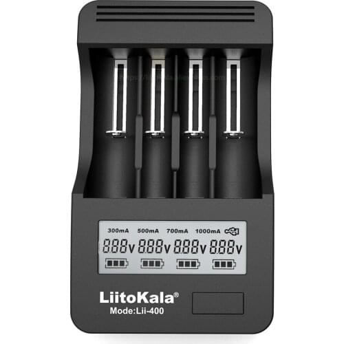 Liitokala lii-400 lii-500 Battery Charger Lii300 Lii-PD4 18650 charger for 26650 18500 21700 3.7V Li-ion and NiMH AA AAA battery
