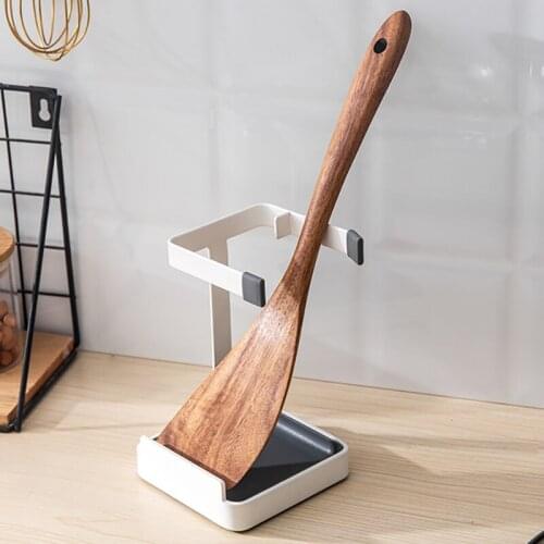 Iron Pan Pot Cover Does Not Fall Lid Rack Stand Spoon Holder Stove Organizer Home Storage Soup Spoon Rests Kitchen Tools