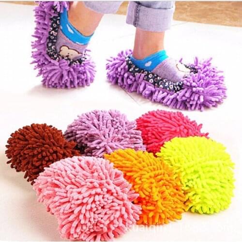 1pc Dust Cleaner Grazing Slippers House Bathroom Floor Cleaning Mop Cleaner Slipper Lazy Shoes Cover Microfiber Duster Cloth