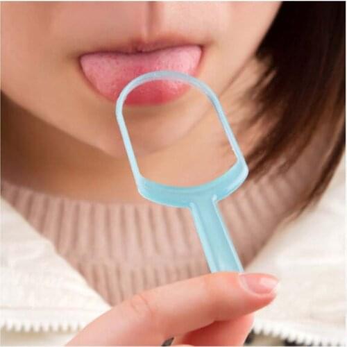 1pcs Random Tongue Scraper Cleaner Fresh Breath Make Oral Hygiene Toothbrush Tools Personal Oral Care