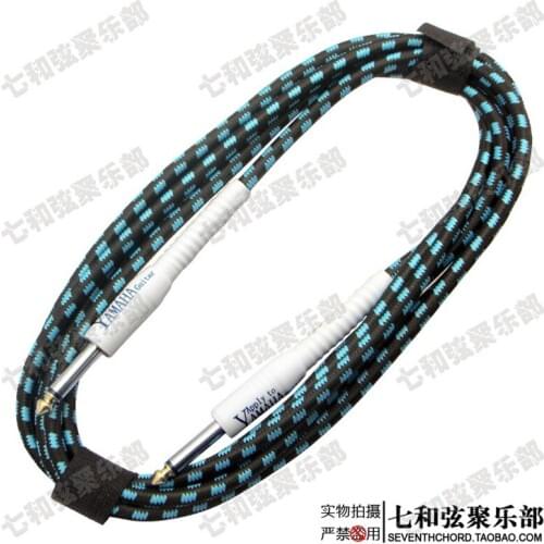 1pcs Cloth Braided 5M Guitar Cable Cord Audio Connection Cable For Electric Guitar Bass Effector Amplifier Speaker 3 Colors