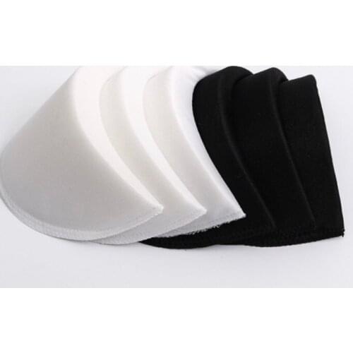 10pairs/lot 14.5x9cm thickness:1cm Clothing Accessories Black and White Shirt Sponge Shoulder Pads Dress