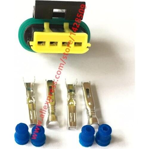 20 Sets 4 Pin Waterproof Female Auto Electric Housing Plug Sealed Car Wire Connector